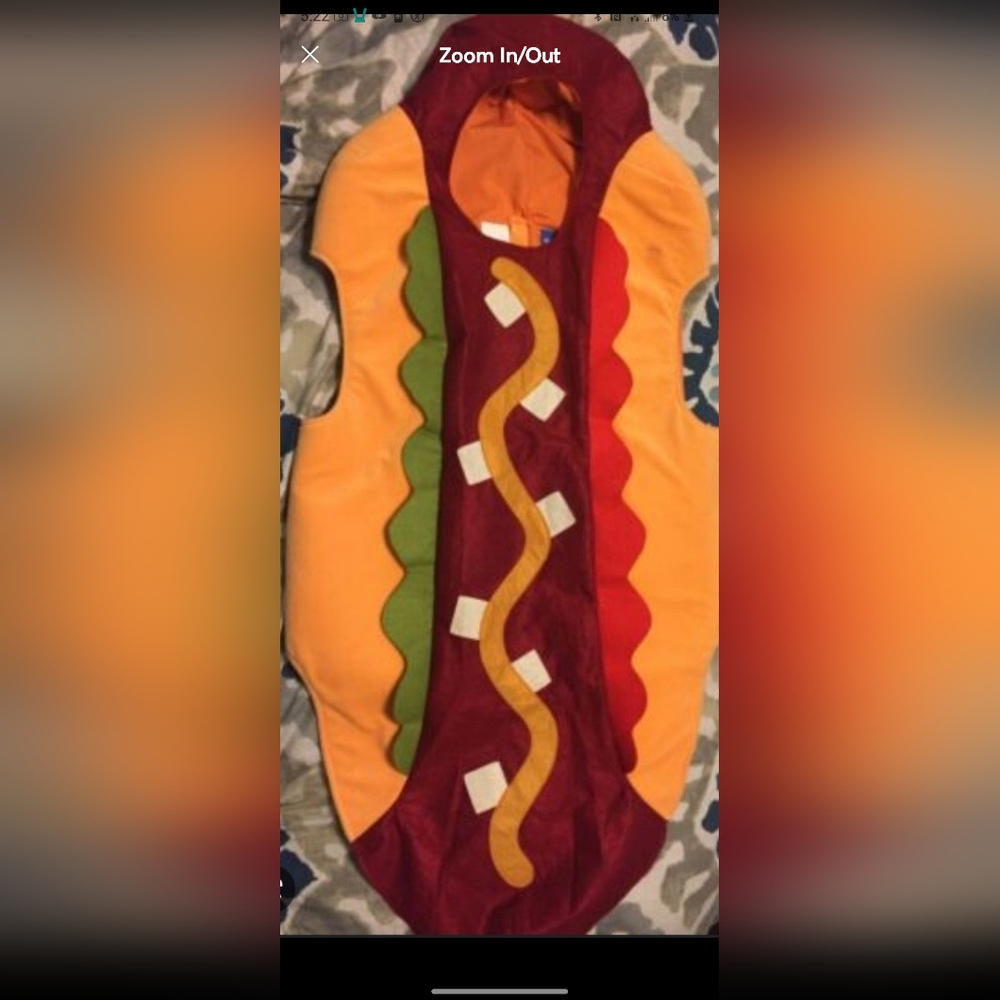 Pottery barn kids toddler hot dog costume 2t/3t